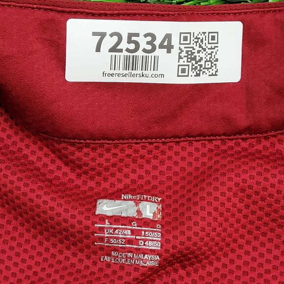 NikeFIT Pullover Jacket Large 22x26 Red - Picture 3 of 16